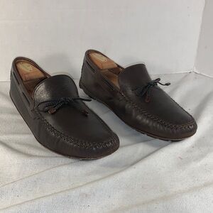 Moreschi Men's Brown Leather Moccasin Loafers